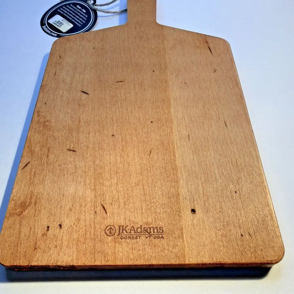 JK Adams Wooden Cutting Board Charcuterie Paddle Laser Engraved Cactus CA Custom